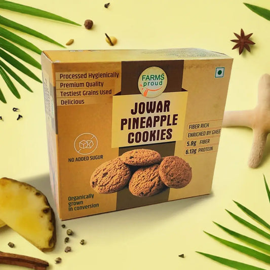 Biscuits au sorgho (Jowar) et à l'ananas